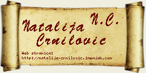 Natalija Crnilović vizit kartica